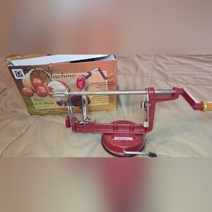Vintage Apple Machine Peeler Corer Slicer with Box – Red